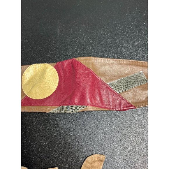 Amazing Joan Menefee Leather and Suede Belt by Ginnie Johansen - Picture 2 of 5